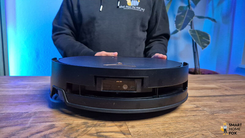 Die Navigationstechnologie des ECOVACS DEEBOT X9 PRO OMNI ist in der Front zu sehen